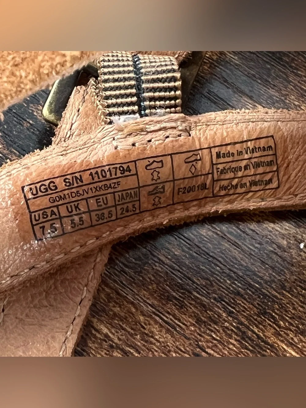 UGG shipped as